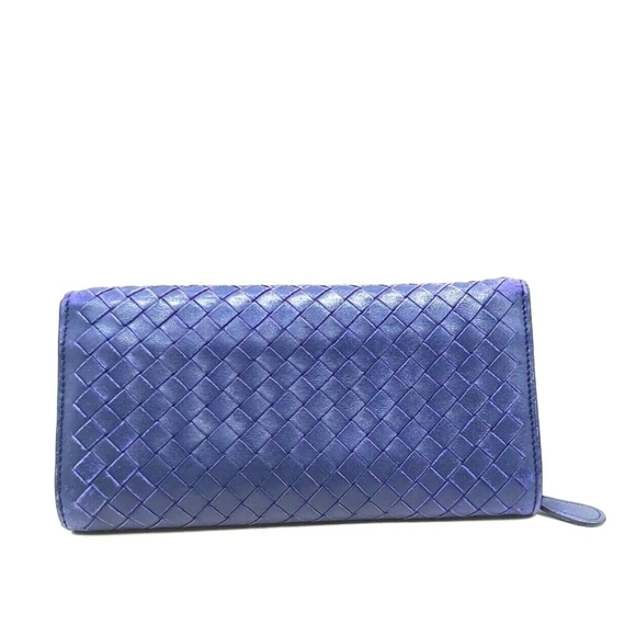 Authentic Bottega Veneta Intrecciato lambskin folio long wallet - Picture 2 of 13